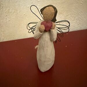 Willow Tree Angel with Red Heart
